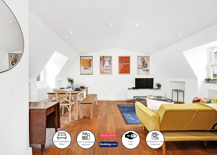 Loft Aartment Short Term Rental & Flexible Renting Hackney With Free Wifi & Balcony