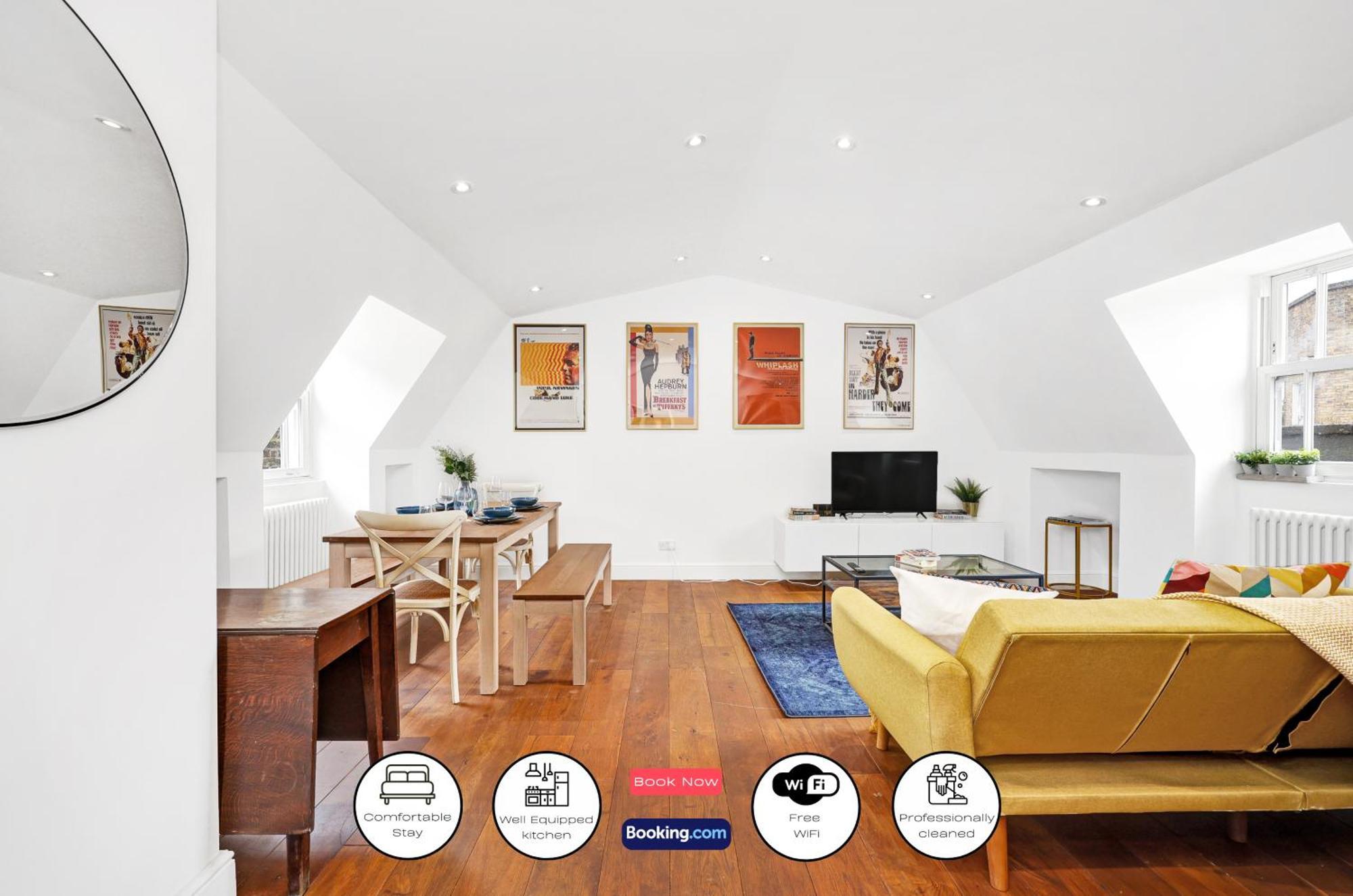 Loft Aartment Short Term & Flexible Renting Hackney With Free Wifi & Balcony Appartamento *
